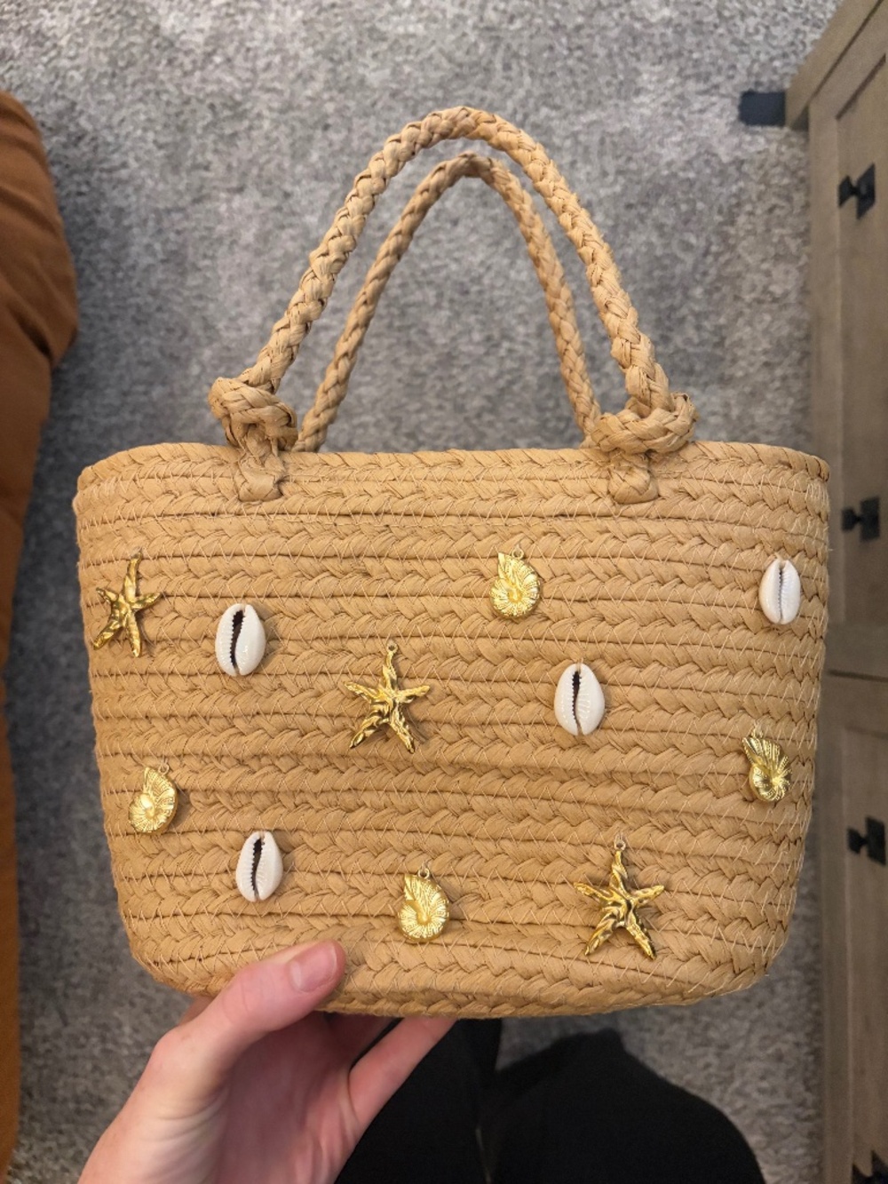 Sea Shell Basket Bag